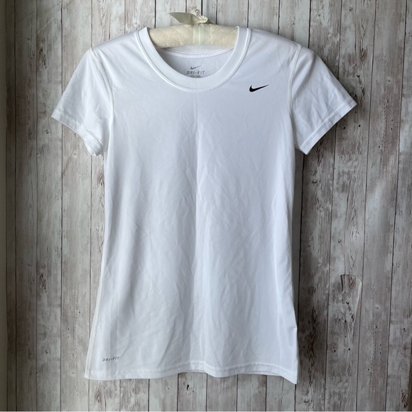 Nike Tops - Nike Dri-Fit Short Sleeve Crewneck T-Shirt White Size S